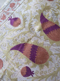 Indisk kantha suzani sengetæppe - 05