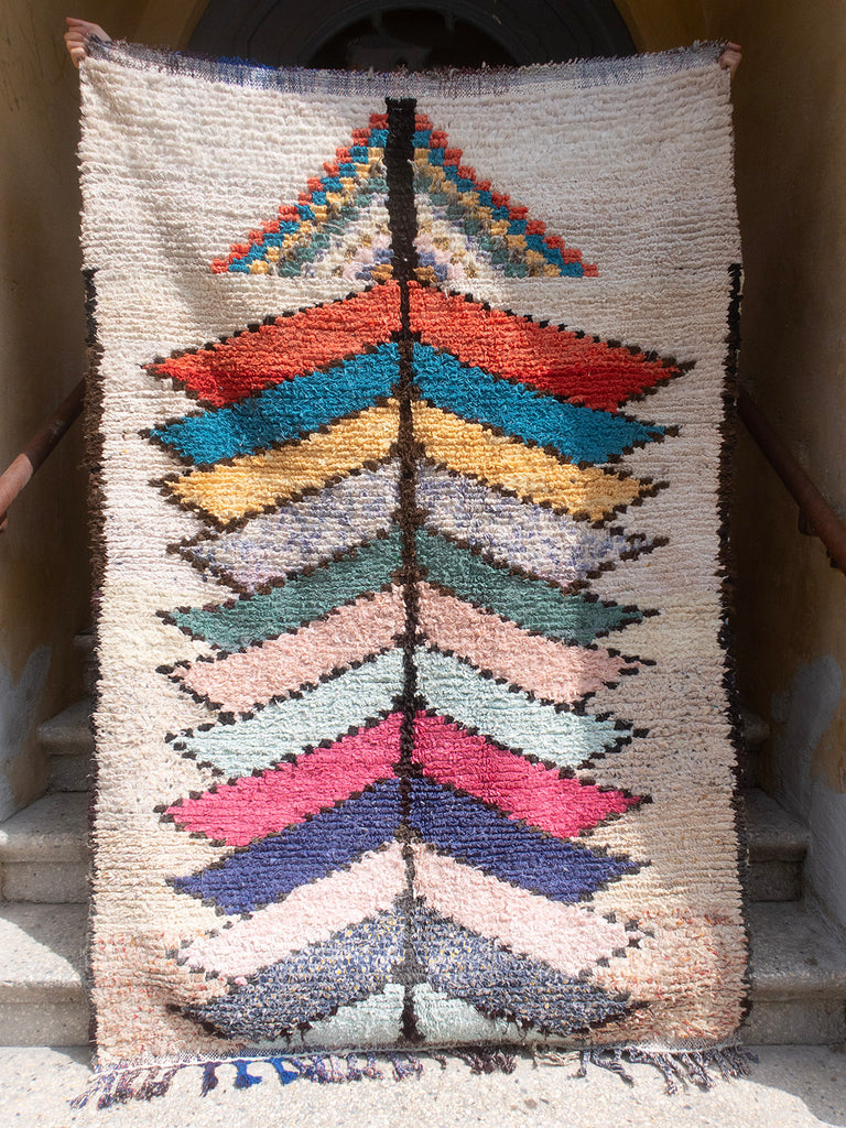 Moroccan vintage rug - Boucheroite 136