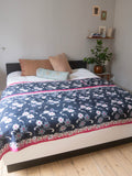 Indisk kantha sengetæppe - 319