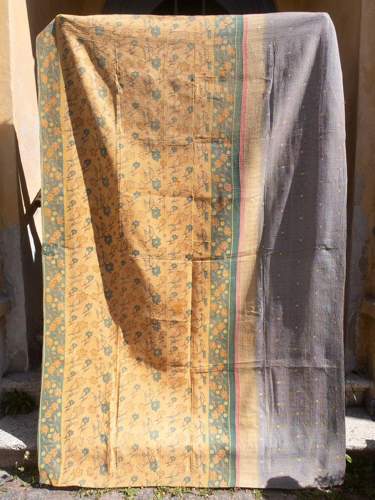 Indian Kantha Bedspread - 409