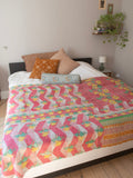 Indian Kantha Bedspread - 409