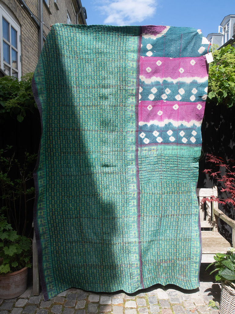 Indian Kantha Bedspread - 409