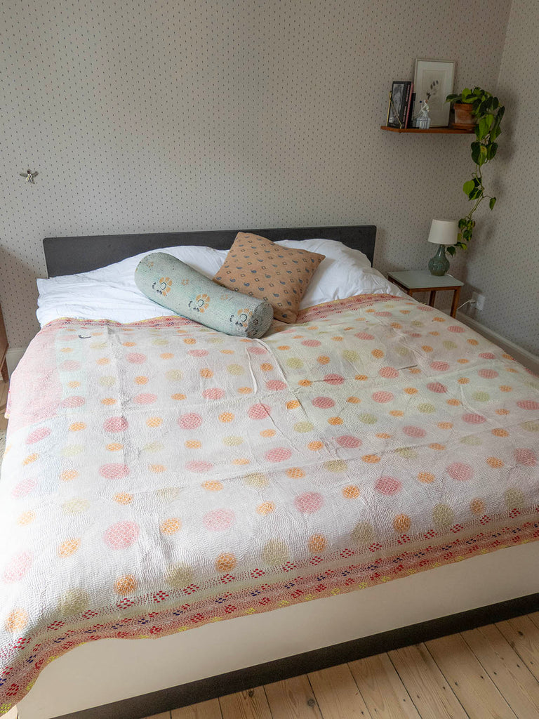 Indisk kantha sengetæppe - 431