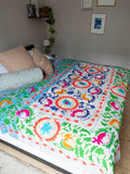 Indisk kantha suzani sengetæppe 43