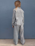 Pyjamas Blockprint Blue