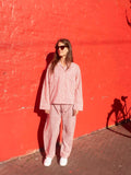 Pyjamas Blockprint - Red Stripe