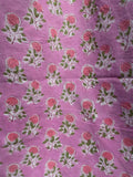 Pajamas Block Print - Candy Pink With. Flowers
