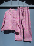 Pajamas Block Print - Candy Pink With. Flowers