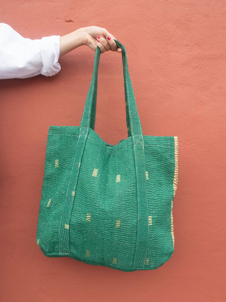 Kantha Tote #12