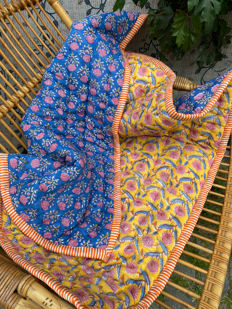 Quilted blanket - Green/Black