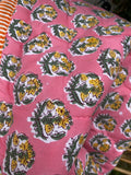 Quiltet babytæppe - Pink/Black