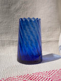 Lille Beldi Vase Swirl - Blue