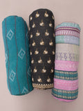 Indisk kantha pude Cylinder - 235 green