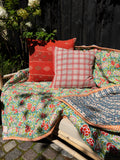 Quilted rug - Denim Blue/Stripe Blue