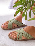 Shangies Sandal Woman #1 - Green Leaves