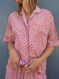 Pajamas Short Aqua Blue