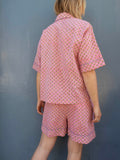 Pajamas Short Aqua Blue