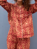 Pyjamas Blockprint - Ruby Red