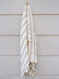 Hammam Towel - Grey Stripe