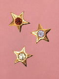 Earring No. 40 - Stud Star - Aqua Marine