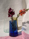 Lille Beldi Vase Swirl - Blue