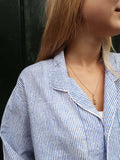Pyjamas Blockprint - Blue Stripe