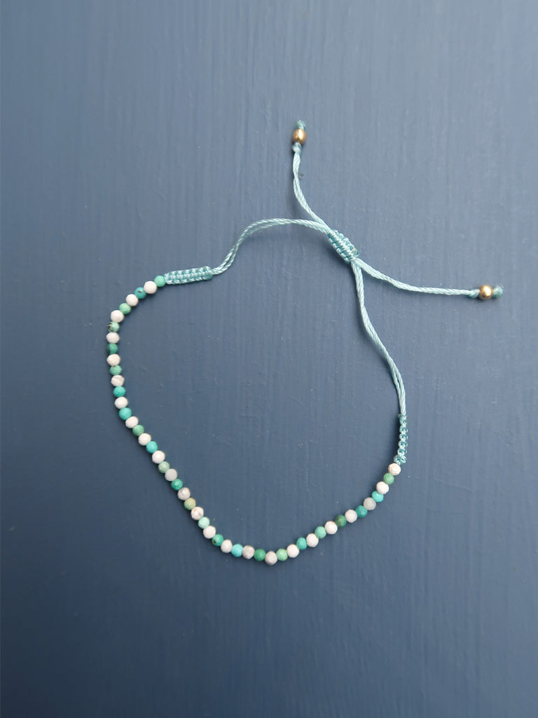 Bracelet Mineral Stones - Turquoise / Howlite