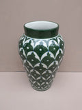 Blue Pottery Vase Green