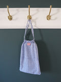 Kimono Blockprint Blue Stripe