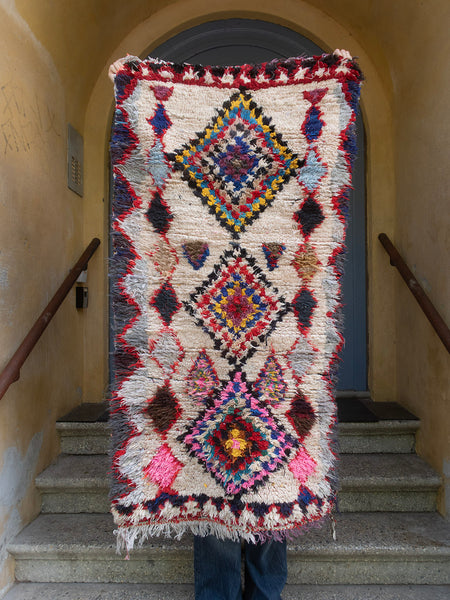 Moroccan vintage blanket - Azilal 398