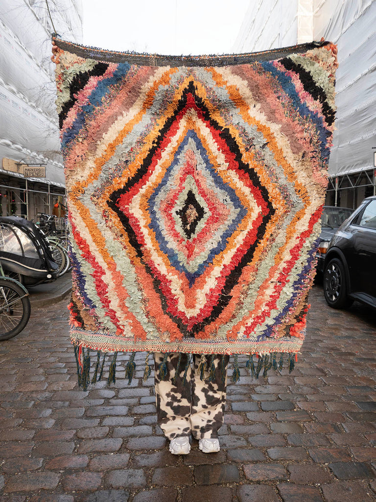 Marokkansk vintage tæppe - Boucheroite 014