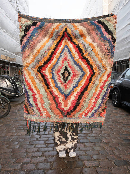 Marokkansk vintage tæppe - Boucheroite 014