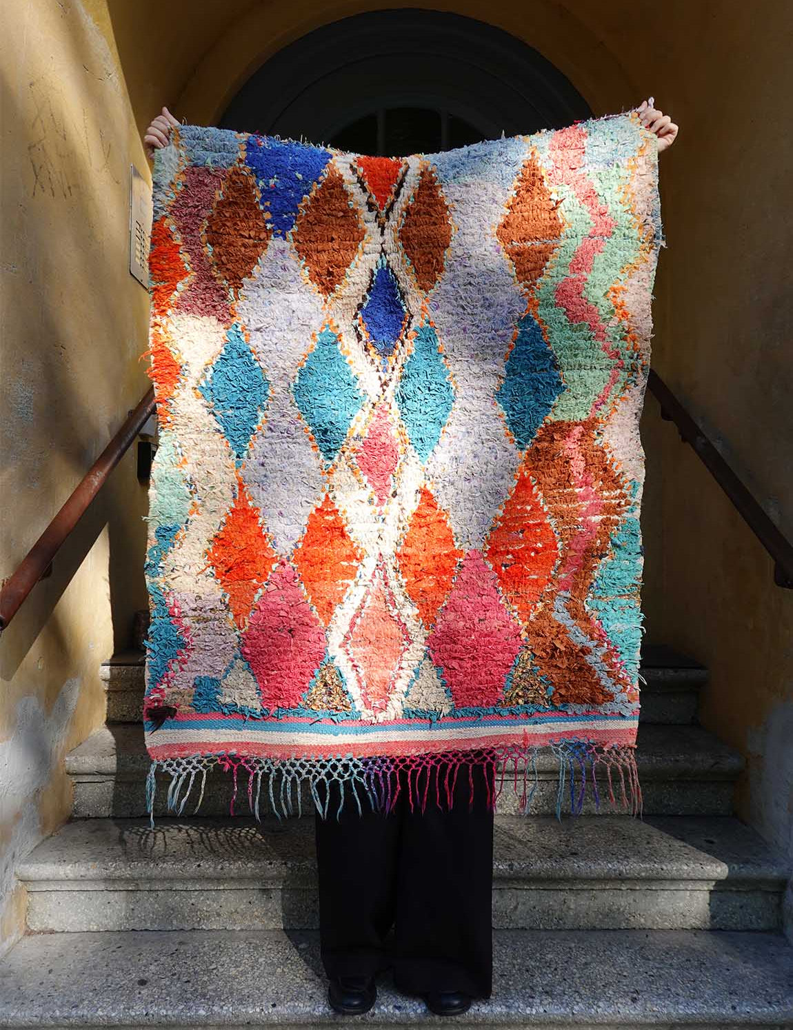Moroccan vintage rug - Boucheroite 18B