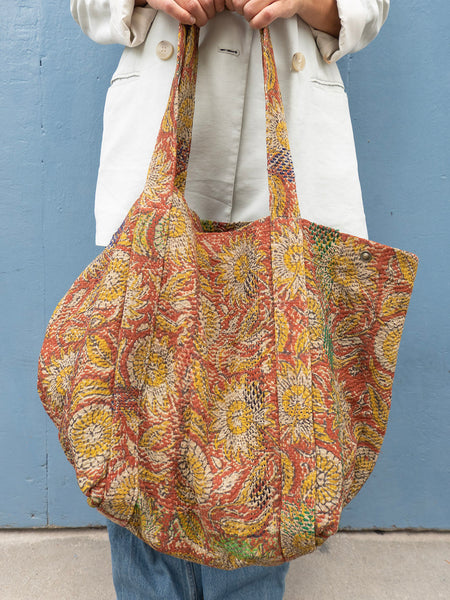 Kantha Blockprinted Shopper - 3