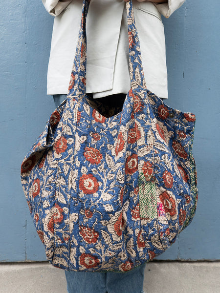 Kantha Blockprinted Shopper - 1