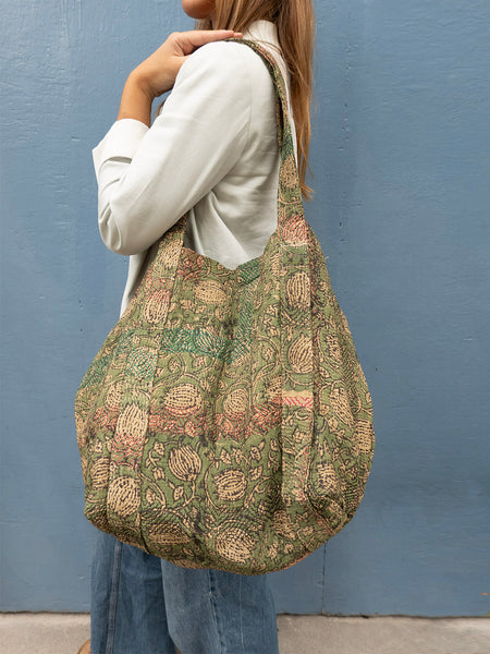 Kantha Blockprinted Shopper - 2