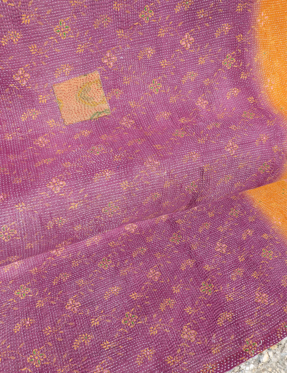 Indisk kantha sengetæppe - 861