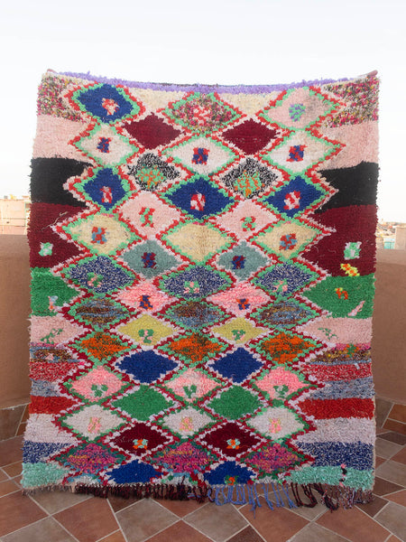 Moroccan vintage blanket - Azilal 398