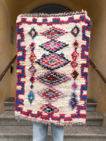 Moroccan vintage blanket - Azilal 398
