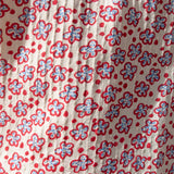 Summer Skirt - 101 White with Red Flowers