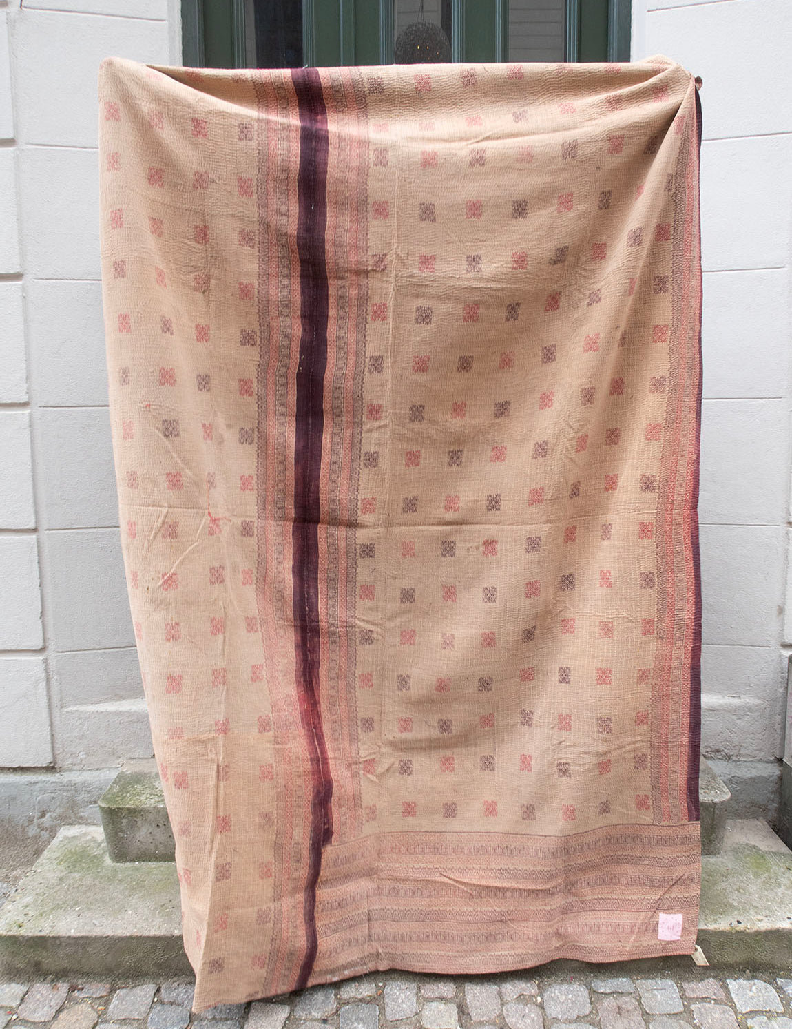 Indian Kantha Bedspread - 16