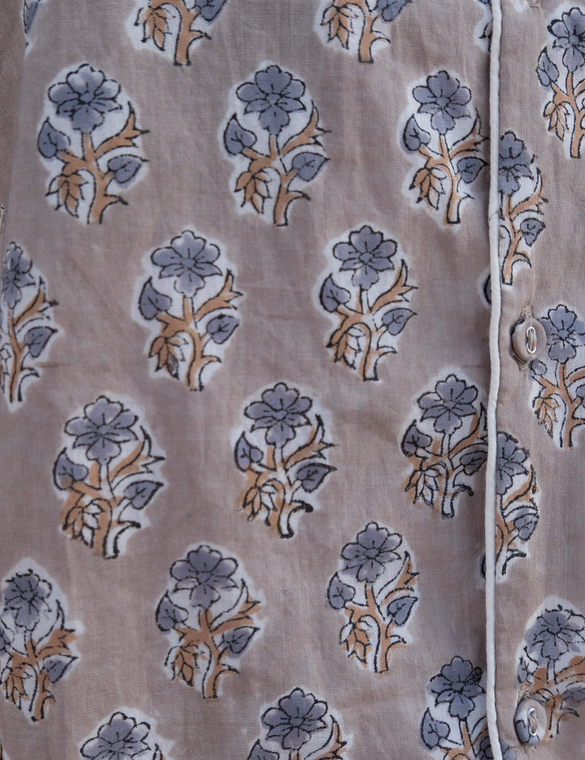 Pajamas Blockprint - Warm Grey