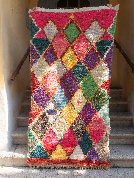 Marokkansk vintage tæppe - Boucheroite 221