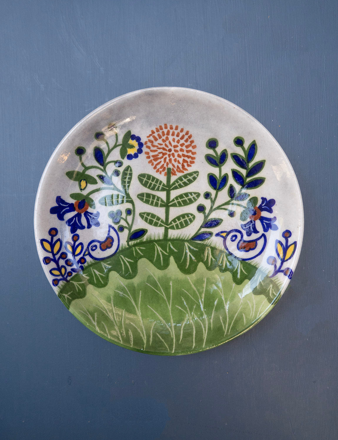 Blue Pottery Platter - 22