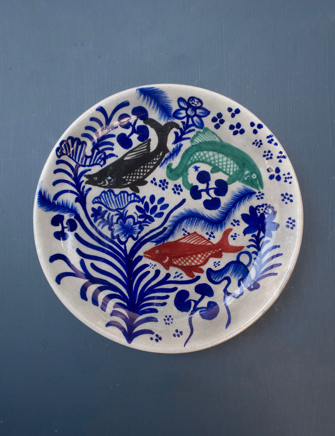Blue Pottery Platter - 23