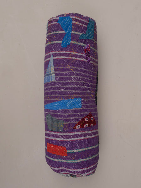 Indian Kantha Pillow Cylinder - 240