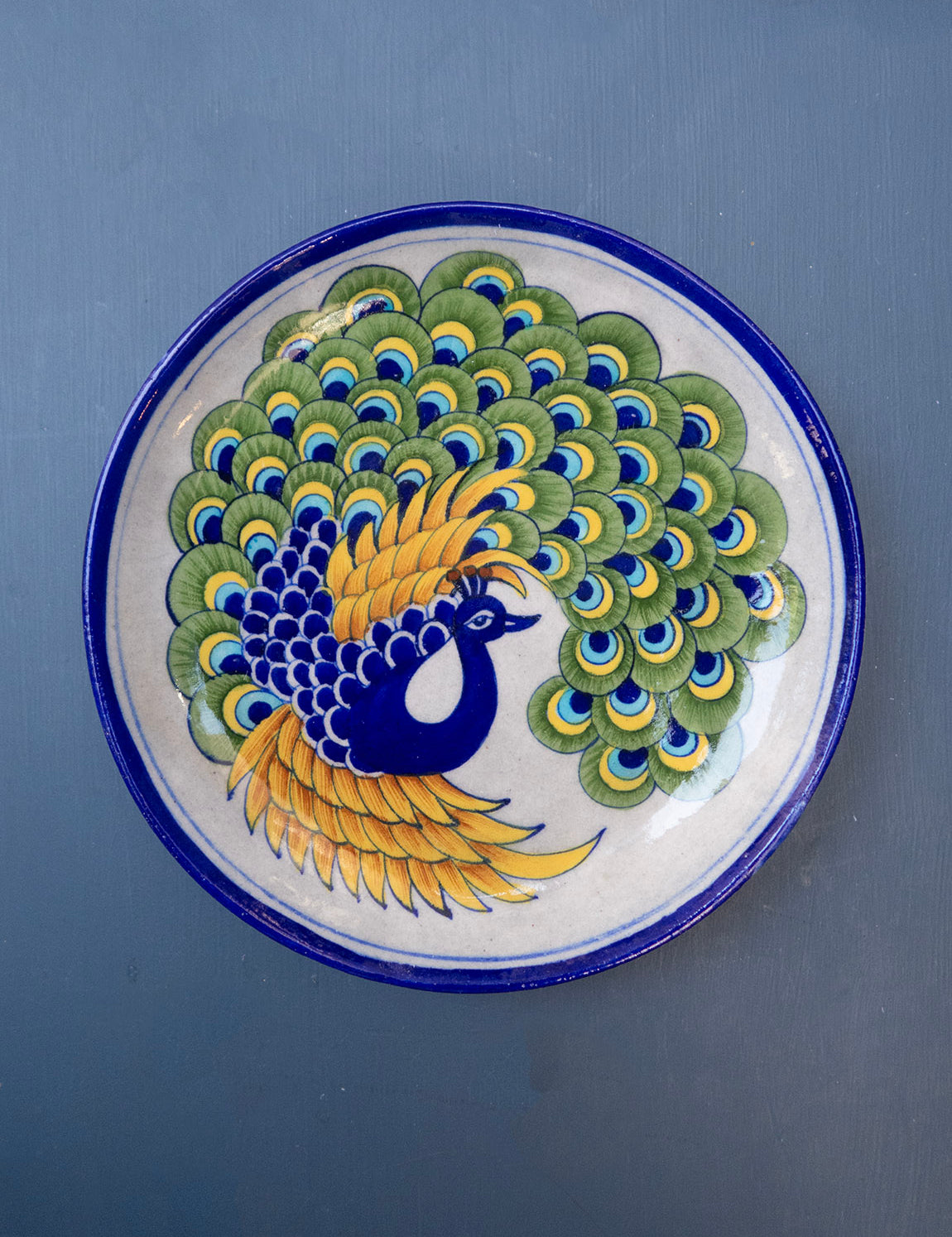Blue Pottery Platter - 24