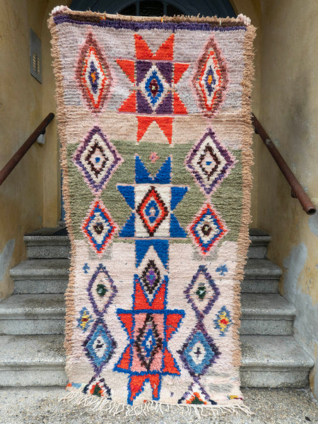 Marokkansk vintage tæppe - Boucheroite 2637