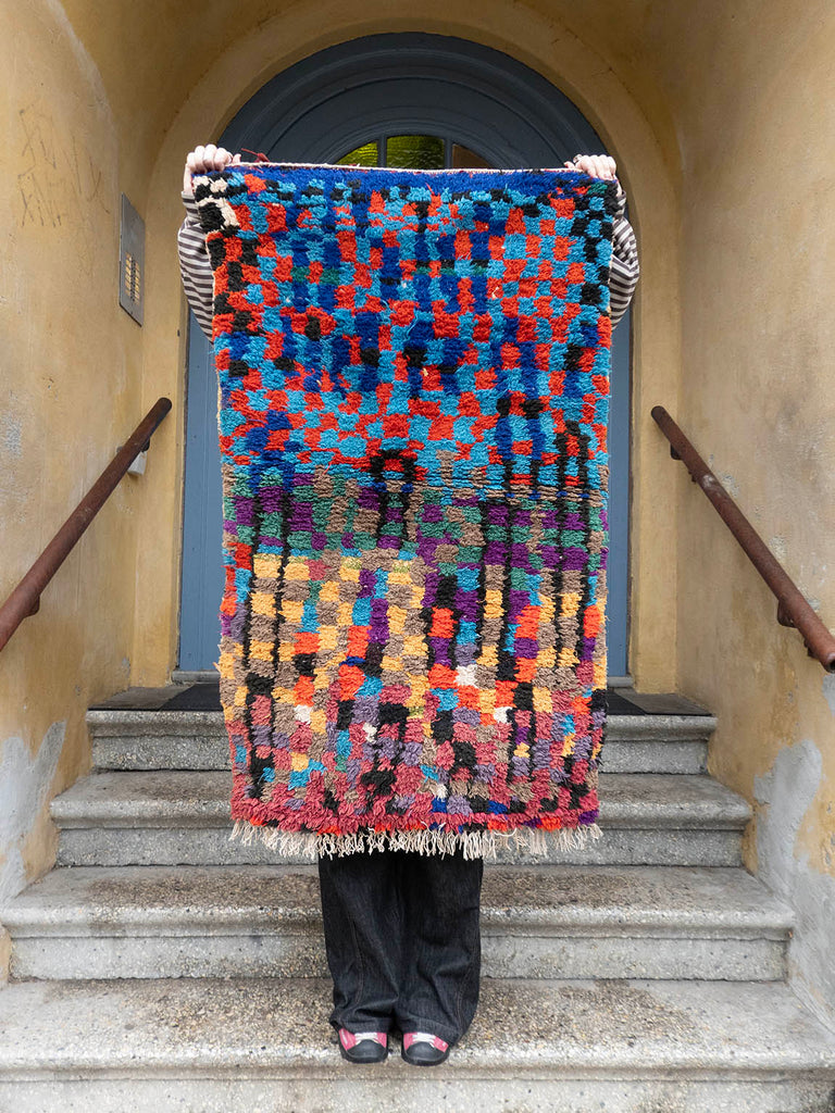 Marokkansk vintage tæppe - Boucheroite 2624