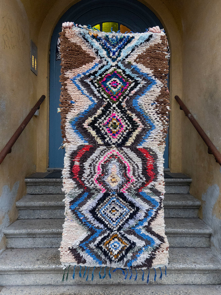 Marokkansk vintage tæppe - Boucheroite 2671